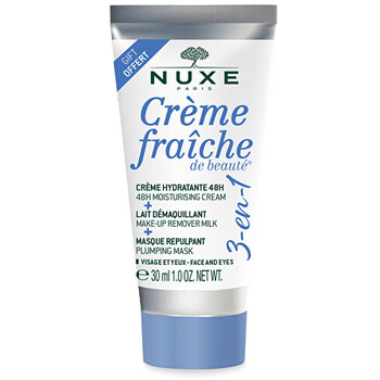 Creme Fraiche De Beauté Moisturising Cream, Make-up Remover Milk and Plumping Mask - Hydratační krém, odličovací mléko a vyplňující maska 3v1