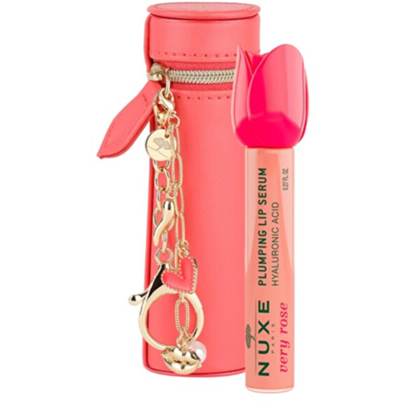 Very Rose Plumping Lip Serum with Bag - Sérum pro objem rtů s obalem