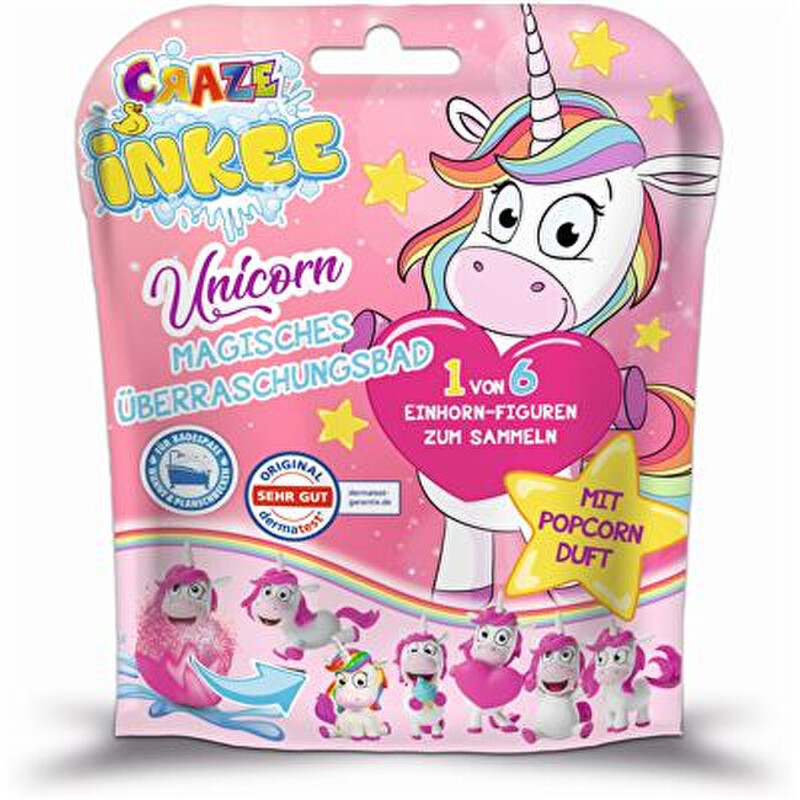 Unicorn Inkee Surprise Bath Fizzer - Šumivá bomba do koupele 1 ks