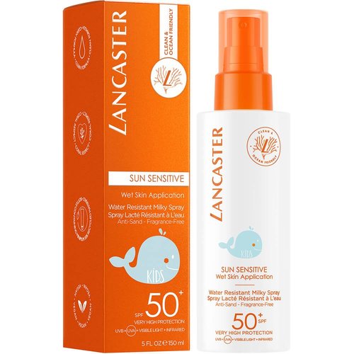 Lancaster Sun Senstitive Wet Skin Application Water Resistant Milky Spray SPF 50 - Opalovací sprej pro děti 150 ml