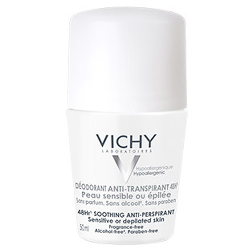 Vichy Soothing Anti-Perspirant Roll-On ( citlivá a depilovaná pokožka ) - dámský deodorant-Antiperspirant 48h 50 ml