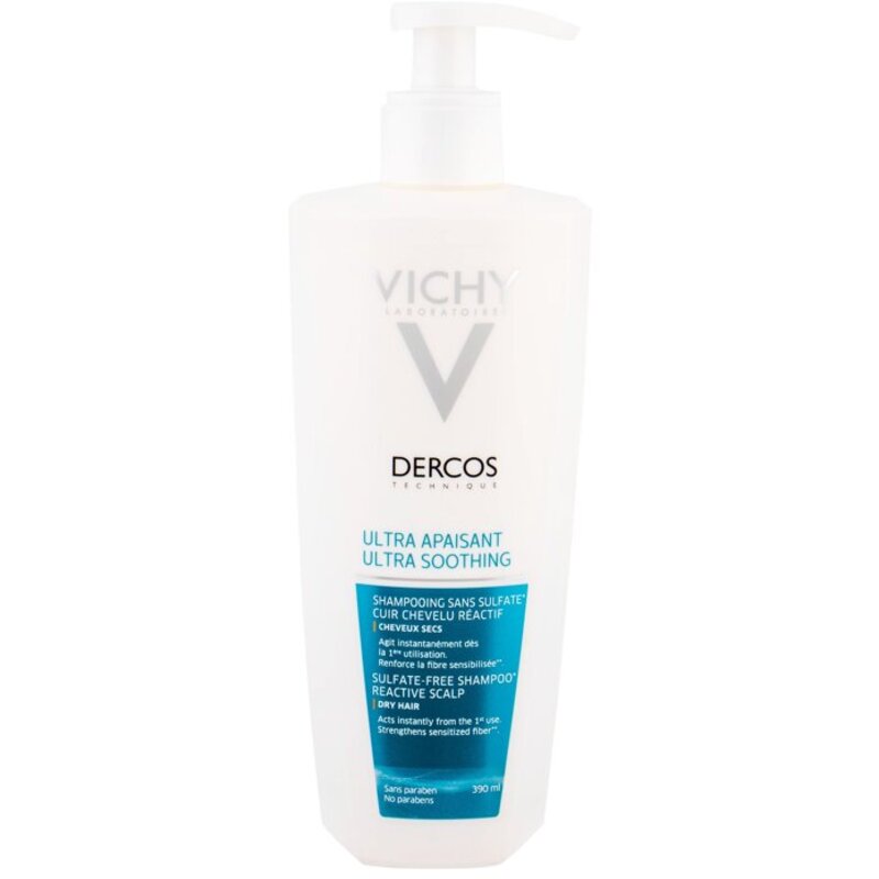 Dercos Ultra soothing Shampoo (suché vlasy) - Ultrazklidňující šampón