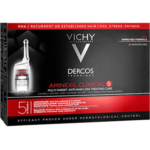 Dercos Aminexil Clinical 5 - Multiúčelová kúra proti vypadávání vlasů pro muže