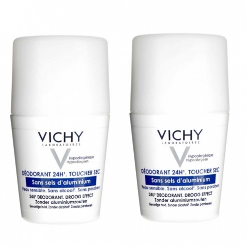 Vichy unisex deodorant 24h ( 2 ks ) - Kuličkový unisex deodorant pro citlivou pokožku 50 ml