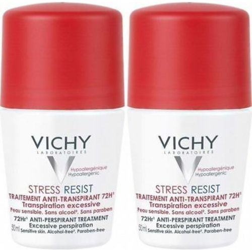 Vichy Antiperspirant Stress Resist 72H ( 2 ks ) - Antiperspirant roll-on proti nadměrnému pocení 50 ml