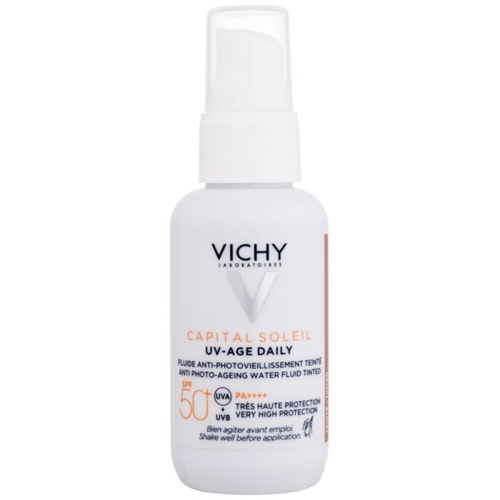 Capital Soleil UV-Age Daily Anti Photo-Ageing Water Fluid SPF50+ Tinted - Tónujúci opaľovací pleťový fluid

