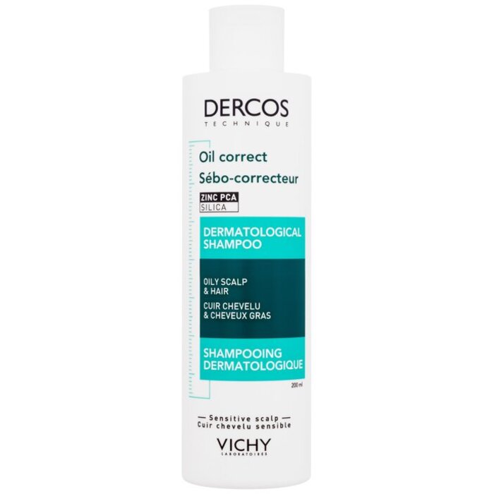 Vichy Dercos Oil Control Shampoo - Šampon proti nadměrné produkci kožního mazu 200 ml
