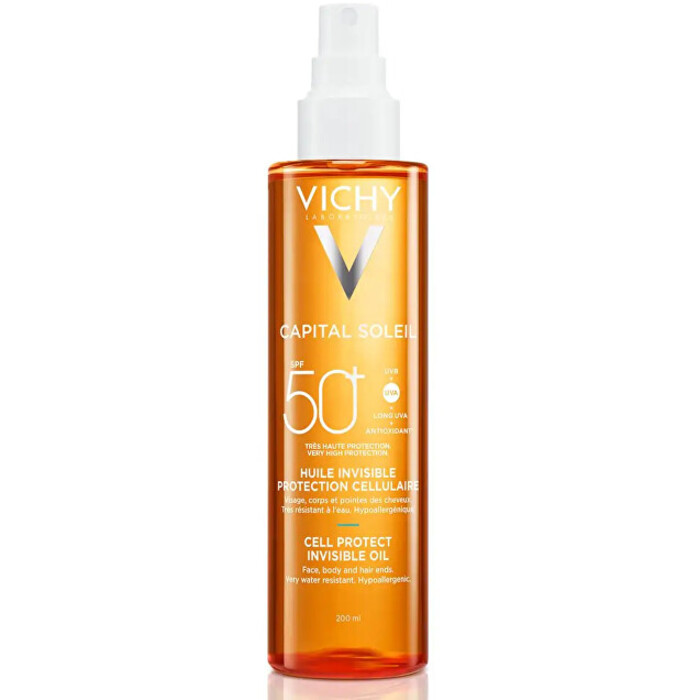 Vichy Capital Soleil Cell Protect Invisible Oil SPF50+ - Neviditelný olejový sprej na opalování 200 ml