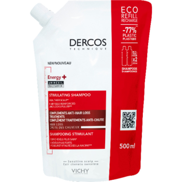 Vichy Dercos Energy+ Stimulating Shampoo Refill ( náplň ) - Šampon 500 ml