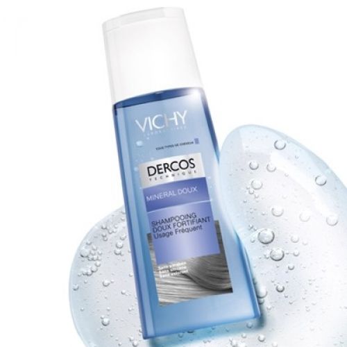 Vichy Dercos Mineral Soft & Fortifying Shampoo - Jemný a posilující minerální šampon pro časté mytí vlasů 400 ml