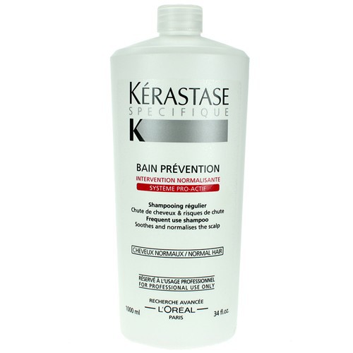 Kérastase Specifique Bain Prevention Shampoo Help Reduce Ris - Šampon proti vypadávání vlasů pro časté použití 1000 ml