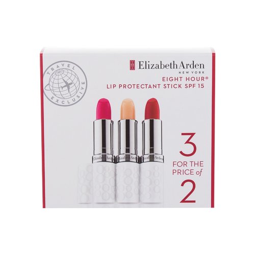 Eight Hour Cream Lip Protectant Stick SPF 15 Set - Trio tónovaných balzamov na pery 11g
