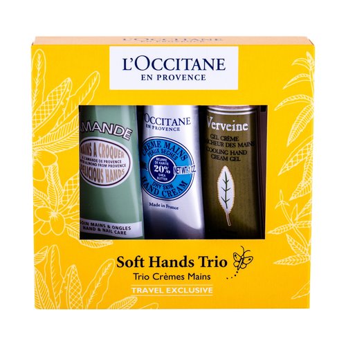 L´occitane Almond Soft Hands Trio Travel Exclusive Set - Trio krémů na ruce 90 ml