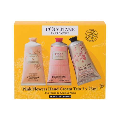 Darčeková sada krémov na ruky Pink Flowers Hand Cream Trio