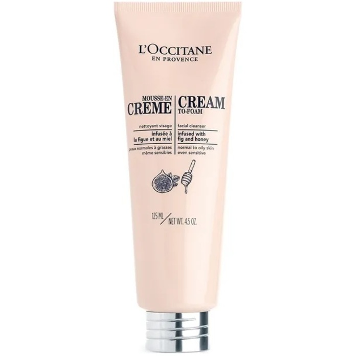 L´occitane Cream-to-Foam Facial Cleanser ( normální až mastná pleť ) - Čisticí krém 125 ml