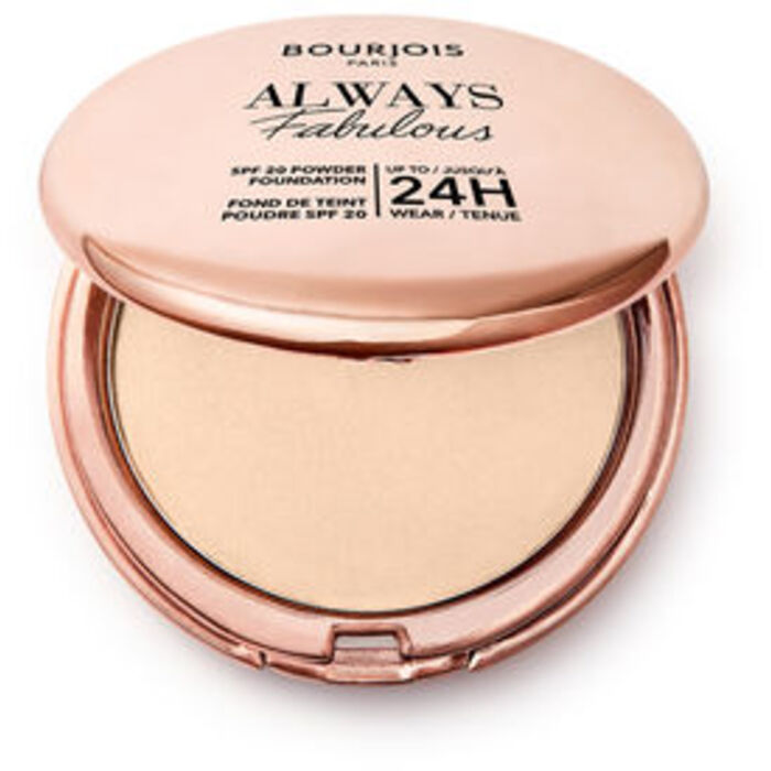 Bourjois Always Fabulous SPF 20 Powder Foundation - Matující kompaktní make-up 7 g 0 ml - 100 Rose Ivory