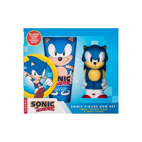 Dětské parfémy Sonic Figure Duo Set Dárková sada sprchový gel 150 ml a postavička Sonic