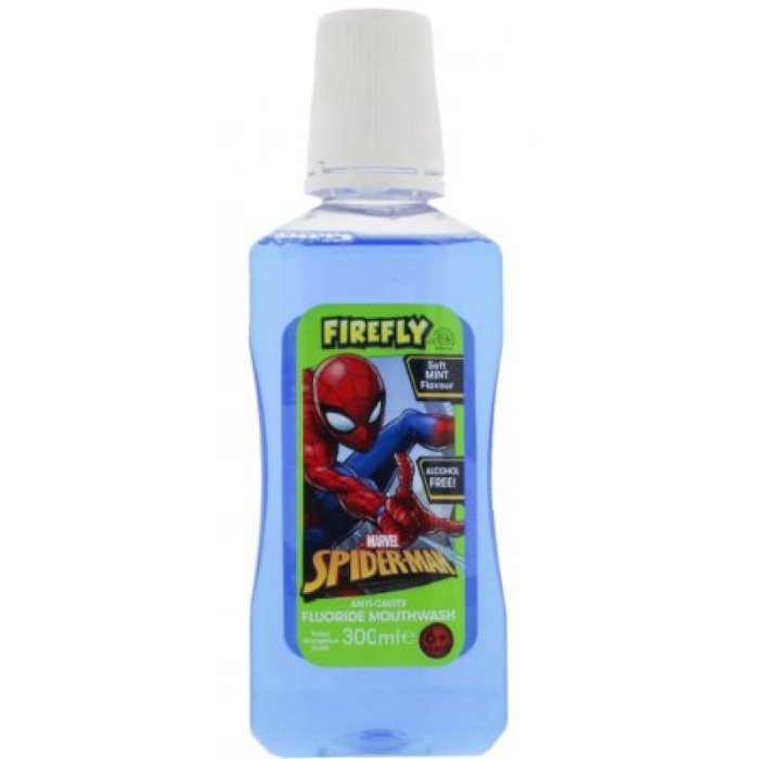 Firefly Spiderman Anti-Cavity Fluoride Mouthwash - Ústna voda
