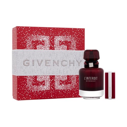 Givenchy L´Interdit Eau de Parfum Rouge Dárková sada dámská parfémovaná voda 50 ml, rtěnka 1,5 g