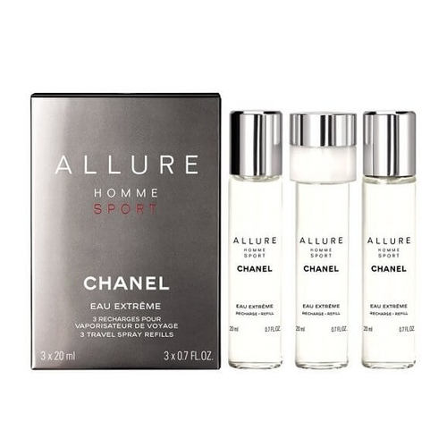 Chanel Allure Homme Sport Eau Extreme pánská toaletní voda náplně ( 3 x 20 ml ) 60 ml