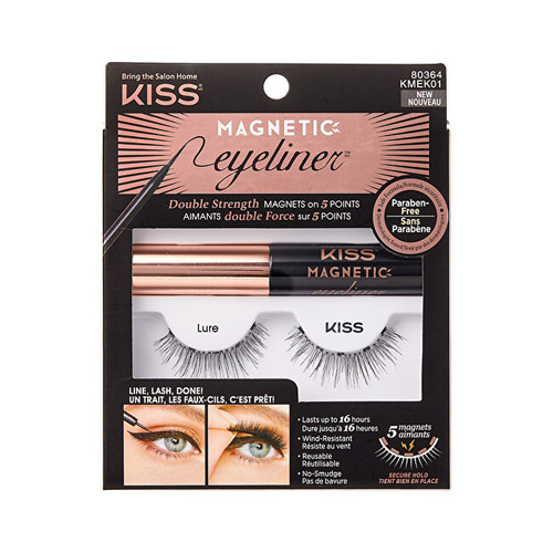 Kiss My Face Magnetic Eyeliner & Lash Kit - Magnetické umělé řasy s očními linkami - 07 Charm