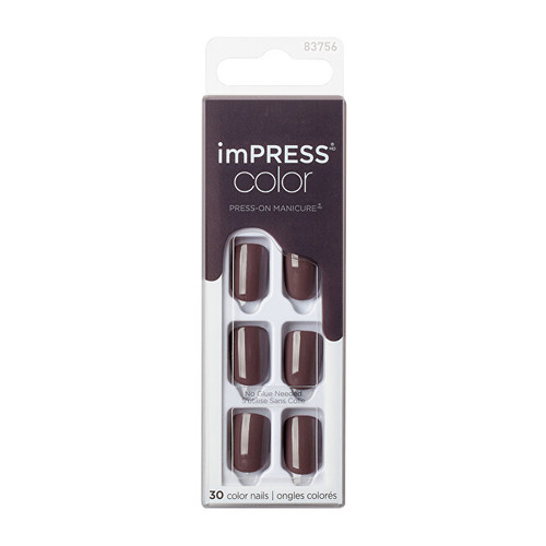 imPRESS Color Try Gray Nails ( 30 ks ) - Samolepiace nechty
