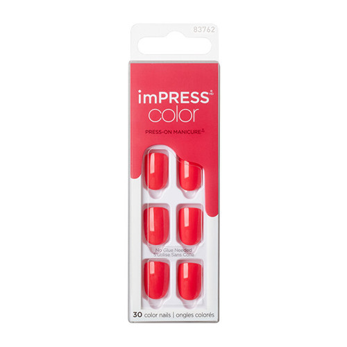 Kiss My Face imPRESS Color Corally Crazy Nails ( 30 ks ) - Samolepící nehty