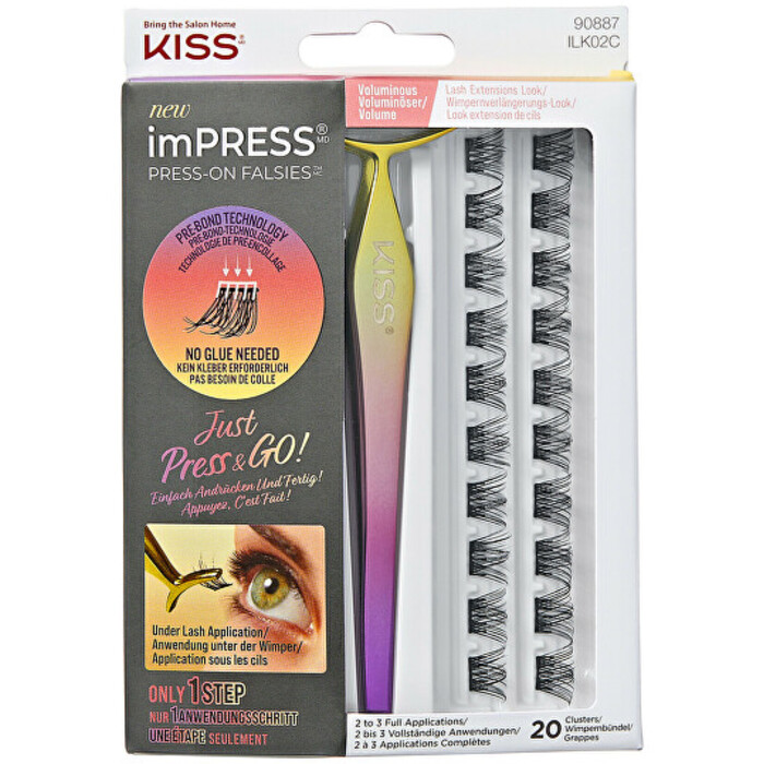 Kiss My Face imPRESS Press on Falsies Kit 02 - Umělé trsové řasy