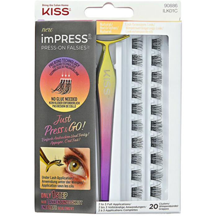 Kiss My Face imPRESS Press on Falsies Kit 01 - Umělé trsové řasy