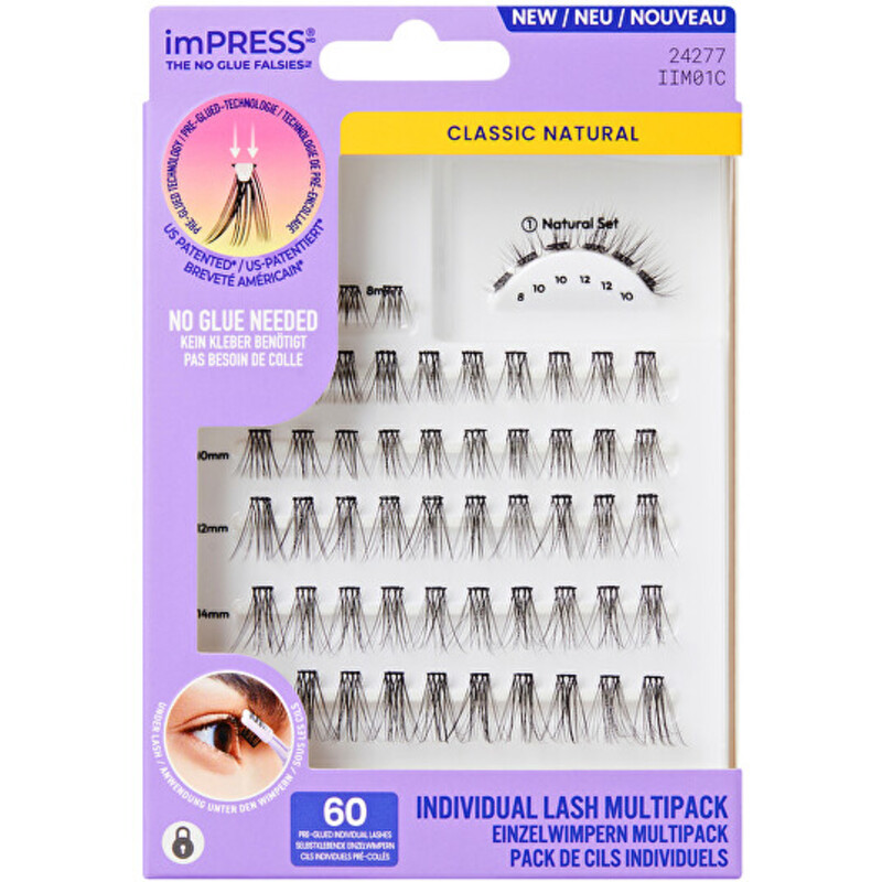 imPRESS Individual Lash Multipacks 01 - Trsové řasy