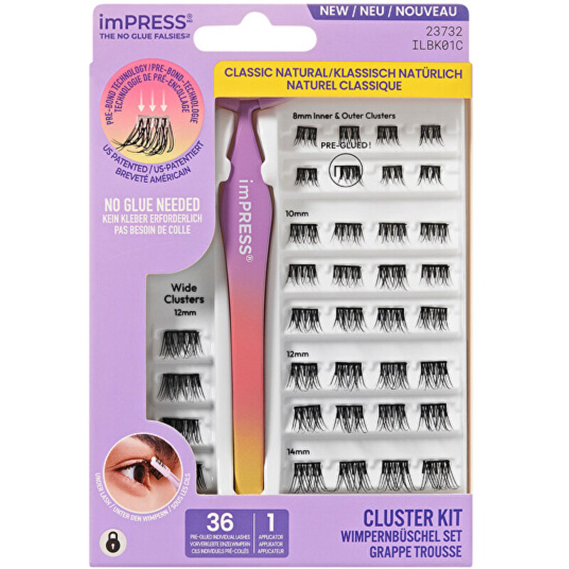 imPRESS Press on Falsies Kit 01 - Trsové řasy