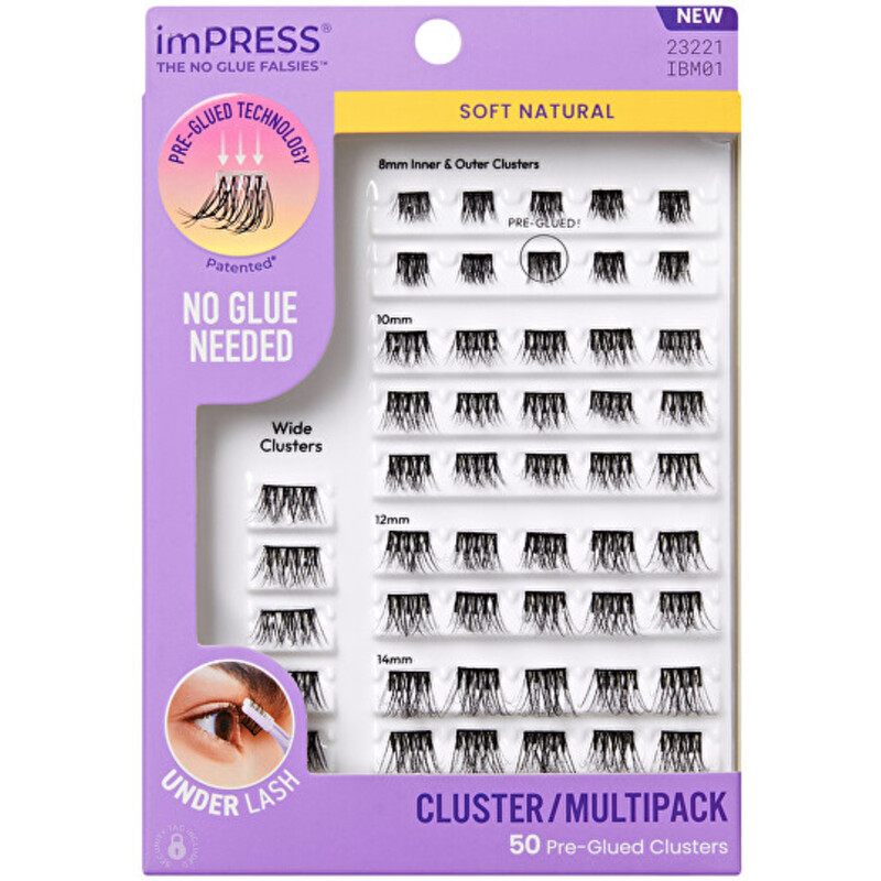 imPRESS Pre-glued Cluster Multi 01 - Trsové řasy
