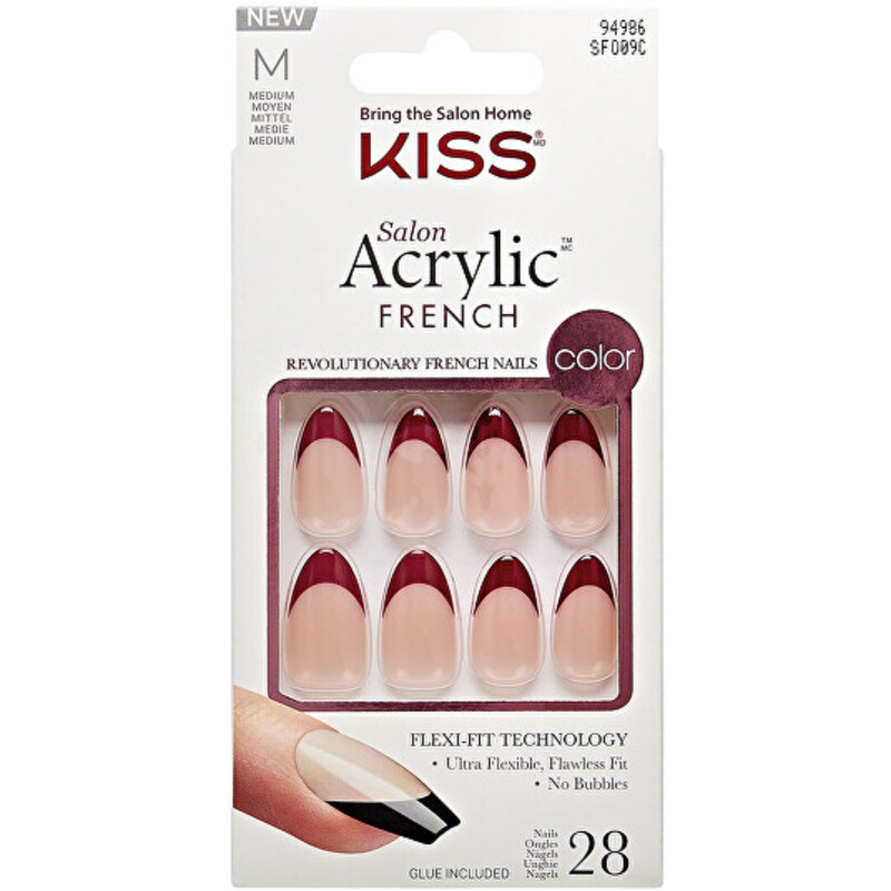 Salon Acrylic French Color Catchy - Umělé nehty ( 28 ks )
