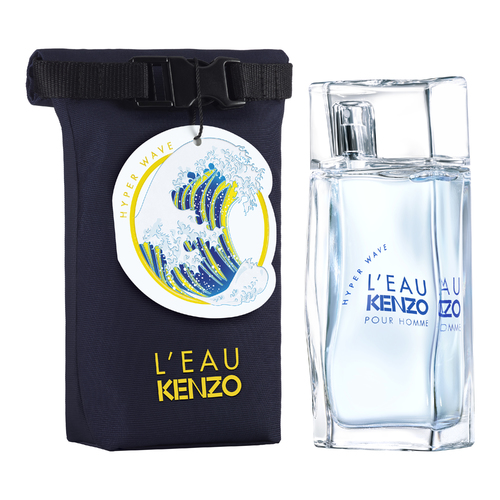 Kenzo L´Eau Kenzo Pour Homme Hyper Wave Dárková sada pánská toaletní voda 50 ml a voděodolný vak
