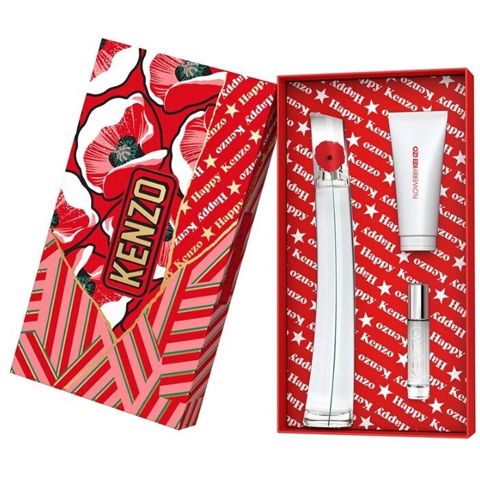 Flower By Kenzo Darčeková sada EDP 50 ml, telové mlieko 75 ml a miniaturka EDP 10 ml 
