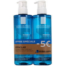 Effaclar Purifying Foaming Gel Duo Set - Sada čisticích pěnových gelů bez mýdla