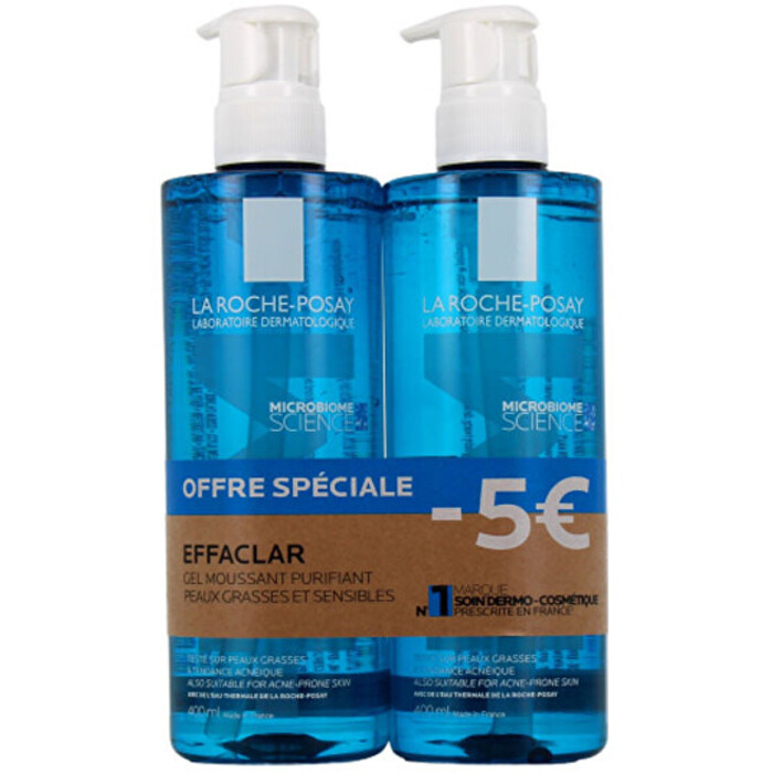 Effaclar Purifying Foaming Gel Duo Set - Sada čisticích pěnových gelů bez mýdla