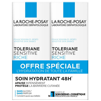 Sensitive Riche Soin Hydratant Duo - Sada pleťových krémů