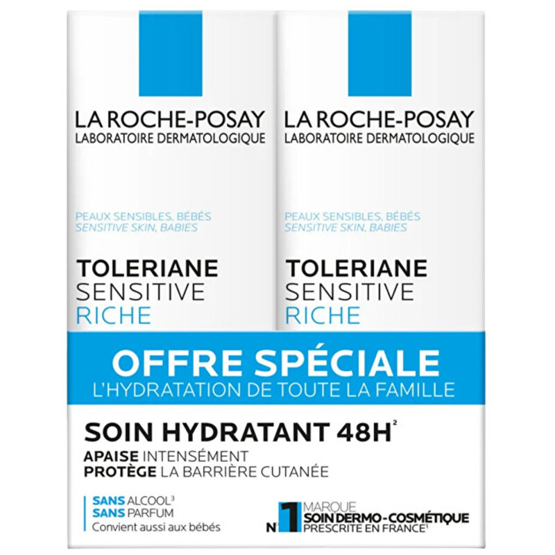 Sensitive Riche Soin Hydratant Duo - Sada pleťových krémů