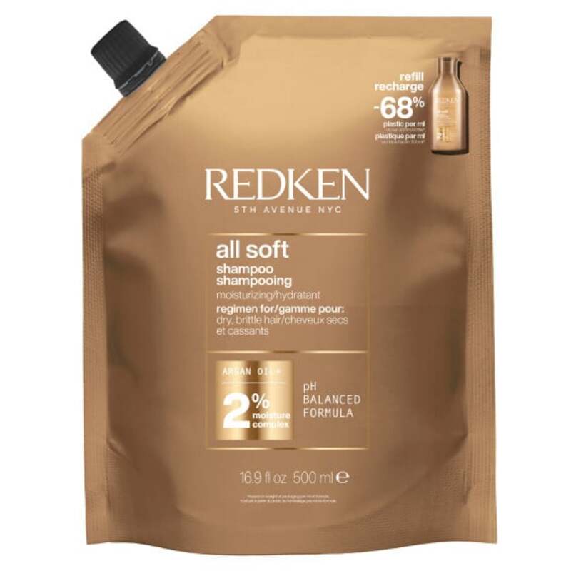 All Soft Shampoo Refill - Náplň šamponu pro suché vlasy