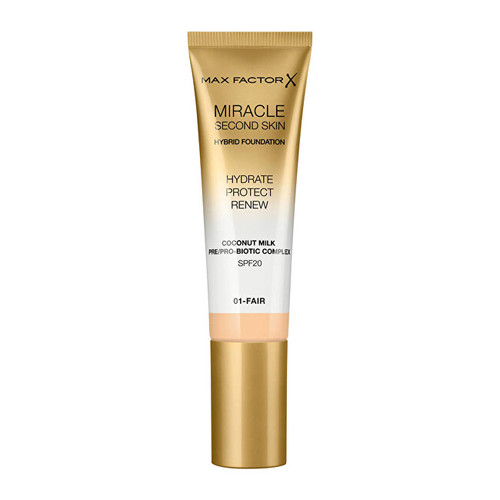 Max Factor Miracle Second Skin SPF 20 Hybrid Foundation - Pečující make-up pro přirozený vzhled pleti 30 ml - 05 Medium