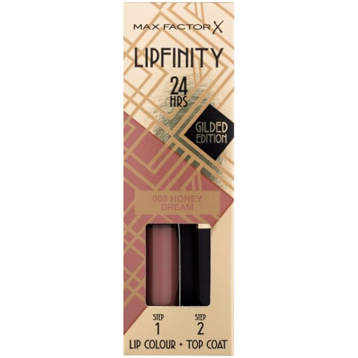 Max Factor Lipfinity 24HRS Lip Colour Golden Edition - Dlouhotrvající rtěnka s balzámem 4,2 g - 135 Levish Glamour