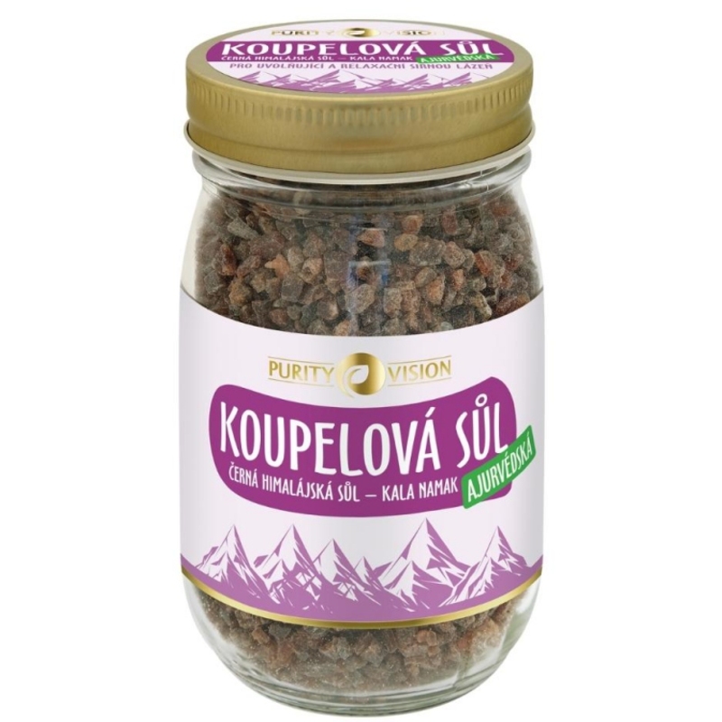 Kala Namak - Ajurvédska soľ do kúpeľa a Čierna himalájska soľ