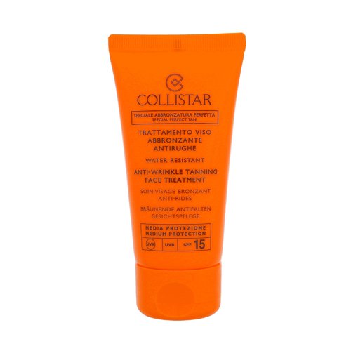 Collistar Special Perfect Tan Tanning Face Treatment SPF15 - Ochranný opalovací krém 50 ml