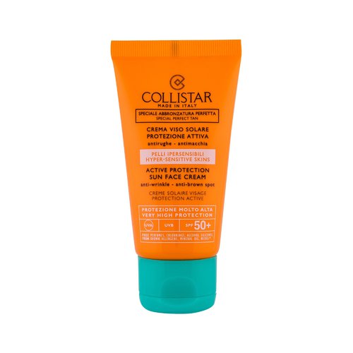 Collistar Special Perfect Tan Active Protection Sun Face SPF50 - Opalovací přípravek na obličej 50 ml