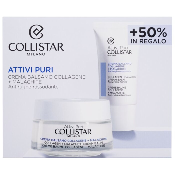 Collistar Pure Actives Collagen + Malachite Cream Balm Set - Dárková sada 50 ml