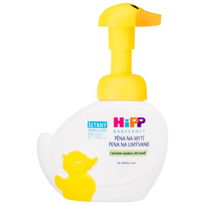 HIPP Babysanft Washing Foam - Jemná krémová mycí pěna na obličej a ruce 250 ml