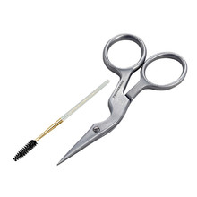 Brow Shaping Scissors & Brush Stainless Steel - Nožnice a kefka na obočie
