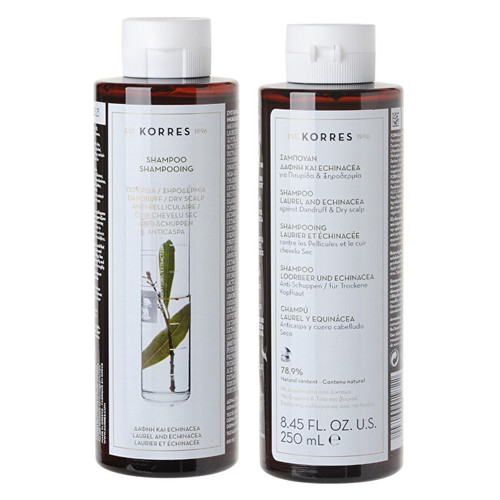 Korres Laurel & Echinacea Shampoo - Šampon proti lupům 250 ml