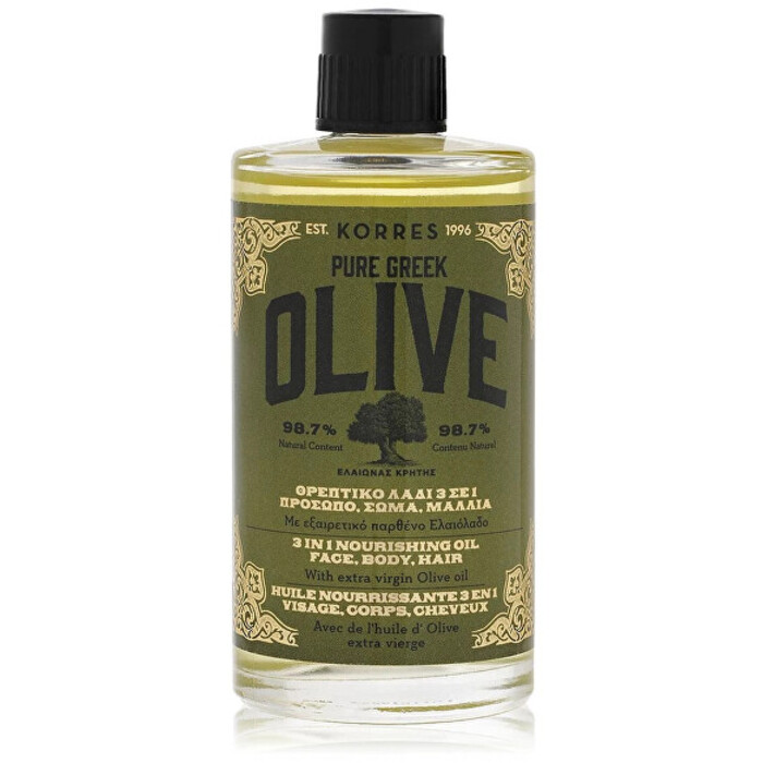 Korres Pure Greek Olive Nourishing Oil - Vyživující hedvábný olej 3 v 1 100 ml